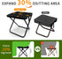 MealFlow Pro Backpack Portable Foldable Stool, Pocket Chair Camping Fishing Stool, Mini Outdoor Camping Stool Sling