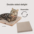 Necoichi Cardboard Cat Scratcher Bed - Cat Scratching Board for Indoor Cats, 16" Wide, a.Oak Lounge