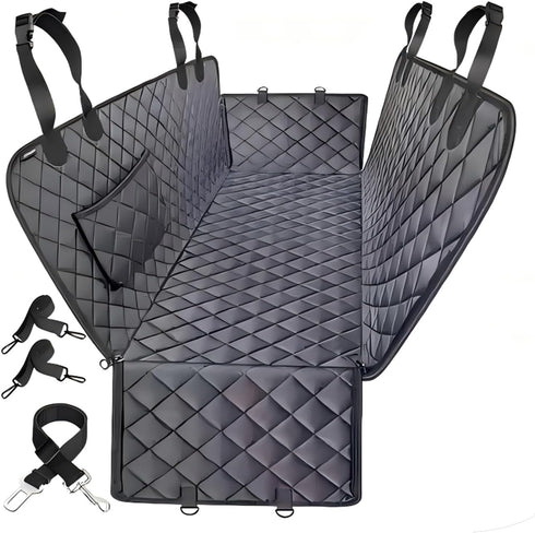 Jubily Dog Car Seat Cover for Back Seat, 100% Waterproof 600D Oxford