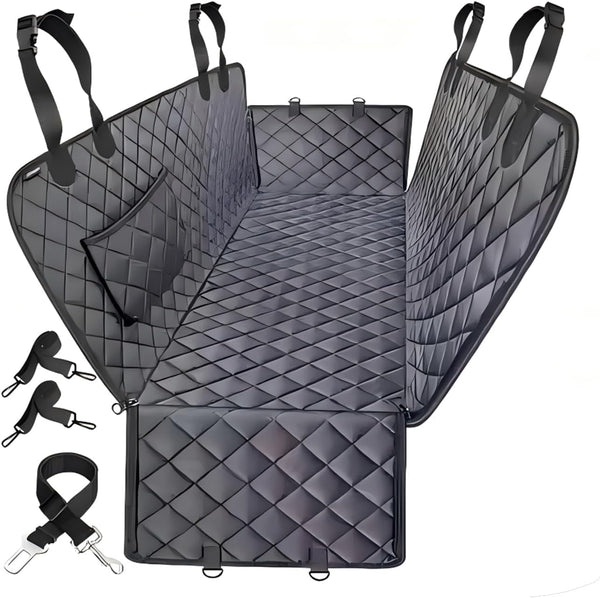 Jubily Dog Car Seat Cover for Back Seat, 100% Waterproof 600D Oxford