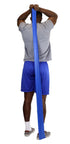 Low Powder Exercise Band Roll, Cando 1210689, 6 yd Length, Blue-Heavy