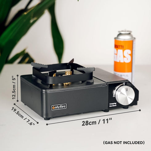 ONLYFIRE Portable Camping Stove with Carry Case, 4000W Power Butane Stove, 3 Burners for Camping, Hiking, RV Trip