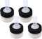 QXUJI 4PCS Air Driven Bio Filter Sponge Aquarium Filter, Bio Sponge Filter, Aqua