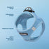Best Pet Supplies No Pull Harness for Small, Medium Dogs, Cats - All Weather Mesh, Reflective, Baby Blue, XS