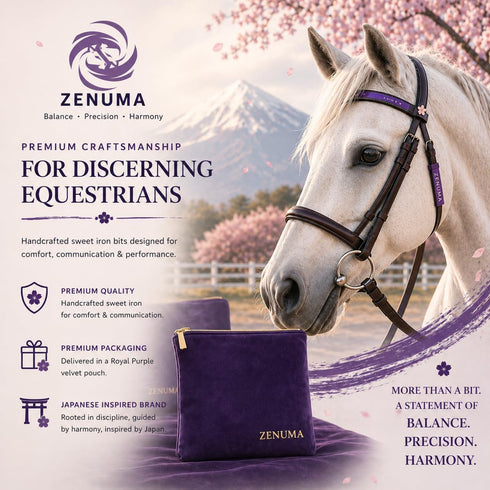 Zenuma Eggbutt Mullen Mouth Sweet Iron Snaffle Bit