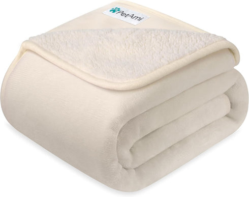 90x90 PetAmi Waterproof Dog Blanket for Extra Large Dogs, Pee Proof for Bed Couch, Reversible for Puppy Indoor Cat