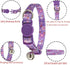 Breakaway Cat Collar with Bell, 2 Pack Adjustable Floral Collars for Cute Safety Purple Pink Kitty