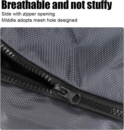 GLOGLOW Oxford Cloth Dog Drag Bag, Breathable Mesh Hole Design, Multiple Sizes for Paralyzed Dog Travel Use (M)