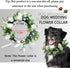 Dog Wedding Flower Collar, Flower Crown for Weddings, Rose Flower Crown, Pet Photo Prop for Cats and Dogs