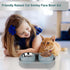 Elevated Cat Food Bowls - Raised Stainless Steel Bowls with Stand, Anti Vomiting, Double Bowl Set (Grayblue)