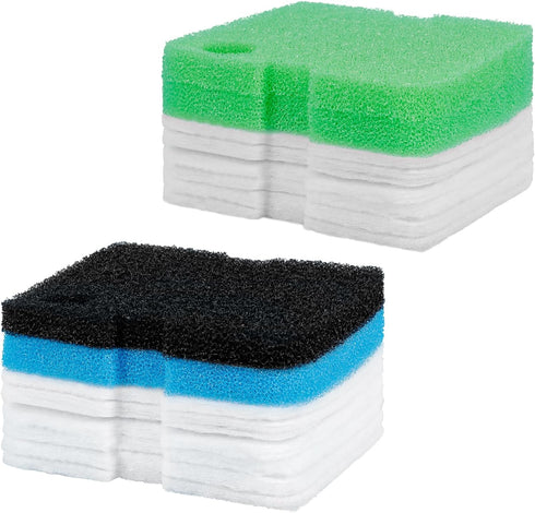 Pawfly 16 Pcs Aquarium Filter Media Sponge Foam Floss for Cascade 700/1000 CCF2UL/CCF3UL