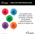 Champion Sports Rhino Gel Filled Medicine Ball Durable, Soft Grip Weighted Ball for Strength, Cardio, & Rebounder
