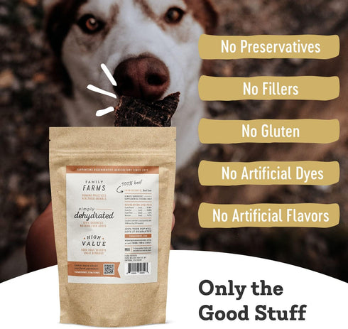 100% 4oz -2 Pack Farm Hounds - Beef Liver - Premium Natural Beef Liver Jerky For Dogs - Made From Humanely Raised