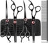 GLADOG 7 Inch Professional Dog Grooming Scissors Kit, Titanium Dog Scissors for