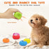 (6 Latex Dog Chewing Squeaky Ball Toys Face Fetch Play Toy for Puppy Small Medium Pets Dog cat PCS(C))
