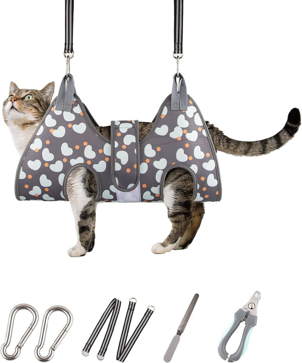 ATESON Dog Grooming Hammock for Small Dogs Cat, Dog Grooming Harness for