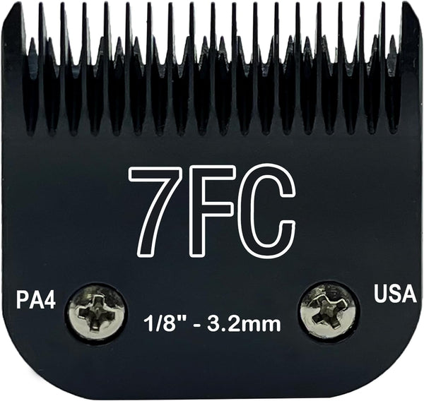 Detachable Steel Pet Dog Clipper Blades, Size-7FC, Compatible with Andis Cut Length 1/8"