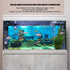 Underwater World Aquarium Backdrop, Tropical Fish Wall Sticker, Aquarium Background Underwater Poster, PVC Self