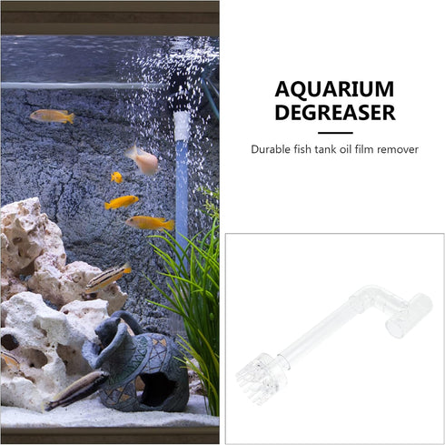 POPETPOP Aquarium Surface Protein Skimmer, Oil Skimmer Pipe for Planted Tank Small Aquarium Filter