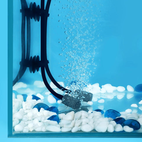 AQUANEAT Aquarium Suction Cups, 24pcs for Fish Tank Airline Tubing with Clips, 1/4" Diameter (Black).