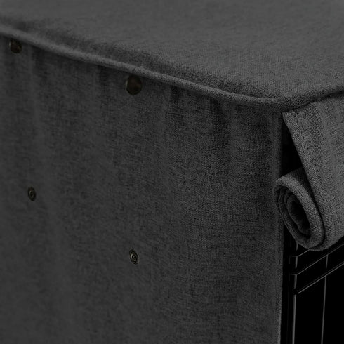 Friends Forever 30 inch Metal Dog Crate Cover, Light Blocking Protective Curtain, Machine Washable