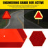 Slow Moving Vehicle Sign, Plastic DOT Triangle Signs, SMV Sign for Golf Cart Accessories, Tractor