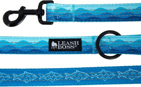 Leashboss 6ft Dog Leash - Ultra Comfort Double-Thick Soft Padded Handle, Reflective for Large Medium Dogs, Heavy Duty
