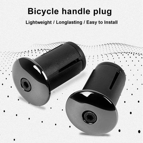 Handlebar End Plugs, 1 Pair Adjustable Locking Caps for Road Bike, Mountain Bike, BMX, MTB
