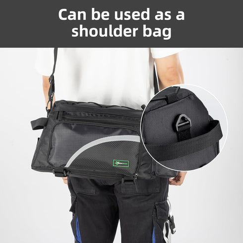 ROCKBROS 12L-24L Bike Trunk Bag, Rear Bike Rack Bag for eBike