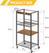 Home Gym Storage Rack - Heavy Duty Yoga Mat Holder with Hooks & Wheels for Dumbbells and Fitness Equipment