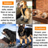 Teamoo Dog Snow Boots for Winter, Waterproof Anti-Slip Booties for Medium Large Dogs, Black Size 8