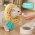 ANWA Soft Adjustable Cat Cone Collar, Cute Donut Collar for Kitten Recovery, After Surgery, Stop Licking
