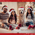 Loopeer 3 Pieces Christmas Knitted Hats - Winter Warm Beanie Caps with Pom Pom Santa Hat