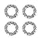 X AUTOHAUX 4pcs 25mm x 7 Ball Bearing Cages, Rear Wheel Bearing Retainer for Bicycles