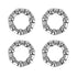 X AUTOHAUX 4pcs 25mm x 7 Ball Bearing Cages, Rear Wheel Bearing Retainer for Bicycles