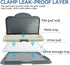 23.5"x23.5" 4 PAWISE Male Dog Pee Pad Holder with High Wall, Indoor Potty Tray for Medium/Large Dogs, Reusable Large