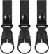 IronSeals Nylon Tactical Gear Clip - Carabiner Water Bottle Buckle Hook Holder for Hiking, Camping