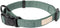 FuzzYard Life Stylish Dog Collars | Size M | Premium Cotton Design in Myrtle Green for Everyday Wear