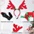 BWOGUE 2 Set Dog Elk Reindeer Antler Headband for Christmas Pet Costume, Accessories for Small and Medium Dogs Cats