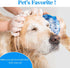 3PCS Dog Bath Brush, Pet Shampoo Brush with Adjustable Ring Handle, Soft Massage Dispenser for Dogs and Cats