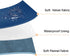 100% Waterproof Dog Blanket - 68x82 inches Soft Leak Proof Pet Couch Throw, Washable, Navy Blue+Stone Blue