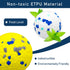 CHEODIN 6 Pcs Dog Balls Tennis Ball for Aggressive Chewers Indestructible Dog Teething Chew Toys for Large Medium Small
