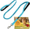 Heavy Duty Bungee Dog Leash 6 ft - 7.5 ft for Large and Medium Dogs, No Pull Reflective Tactical Leash (Blue)