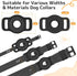 Airtag Dog Collar Holder: 2 Pack Soft Silicone Holder for Pet Dogs Cats Collar, Sturdy Protective Case, Compatible with