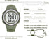 Waterproof Pedometer Watch for Seniors, Non-Bluetooth, No App Required, Steps and Calories Counter with LCD