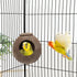 Hypeety Natural Coconut Hideaway - Parrot Birds Toys Decorative Bird Nest Cage for Pet