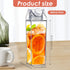 ZJRDYYK 4 17 Oz, PCS Milk Carton Water Bottles Portable Reusable Plastic Milk Bottles, Clear Milk Carton Container
