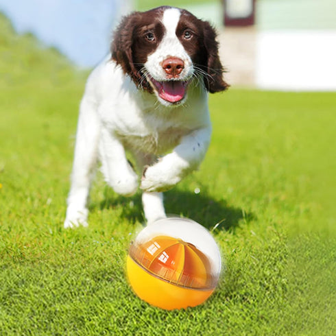 Dog Treat Ball - Food Puzzle Slow Feeder Interactive Squeaky Toys for Medium/Large Dog Breeds