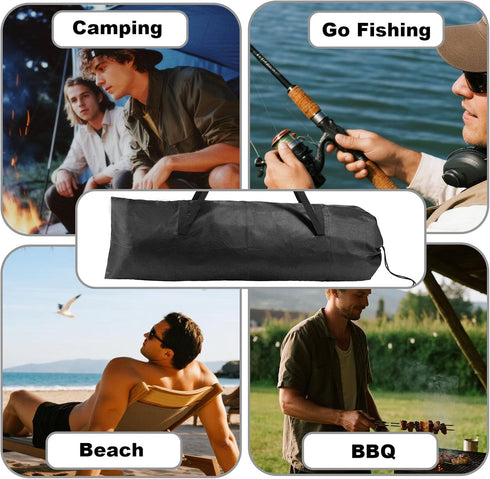 Lyreh 2pcs 43.31x14.96in Hammock Camping Chair Replacement Bag, Portable Folding Large Storage Bag with Double-Handle