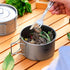 Titanium Bowl Pot with Foldable Handle, 600ML Single-Wall Cooking Bowl for Outdoor Camping, Hiking, Picnic